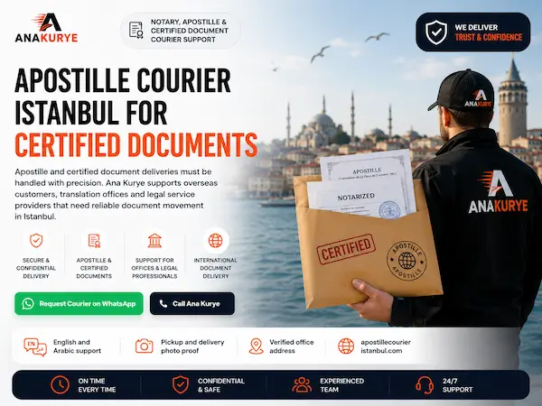Official Legal Document Courier Istanbul by Ana Kurye